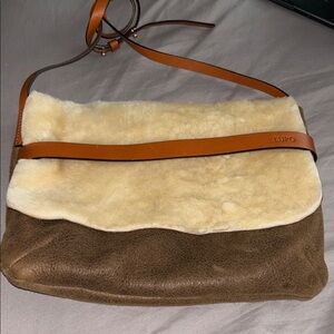 Brown and Cream Women's Ba